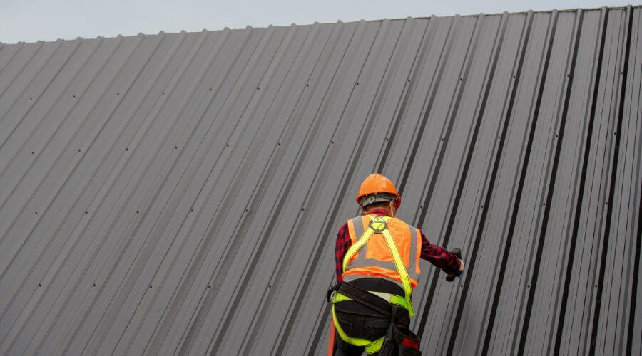 Professional metal roof installation services in Belvue, KS